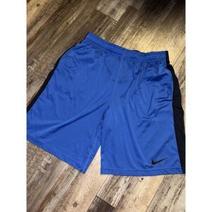 Nike Dri-Fit Blue Black Men’s Basketball Shorts Large